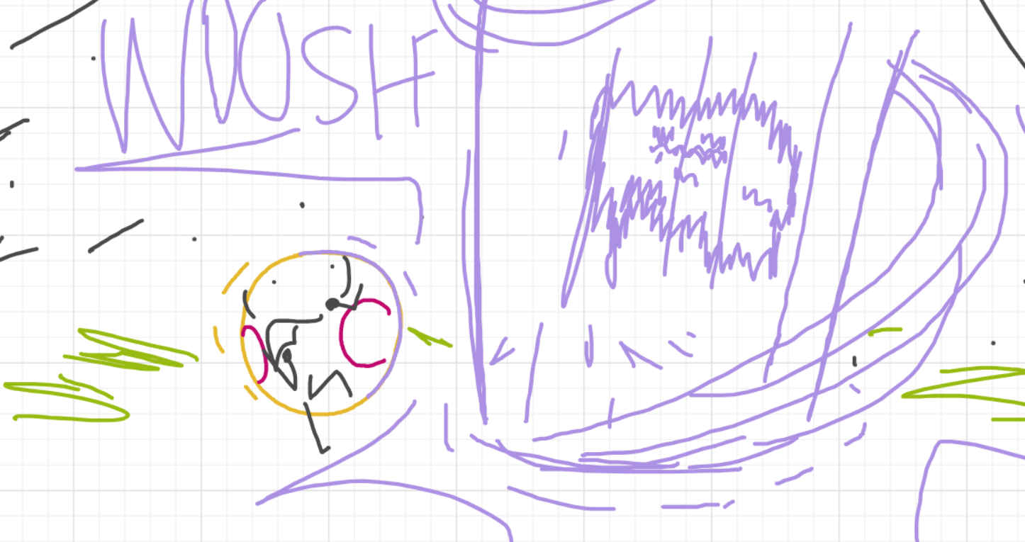 A panel from I've Been Everywhere, Man, episode nine of the Board Boards object show by Furretwalk/WalkingFurret.